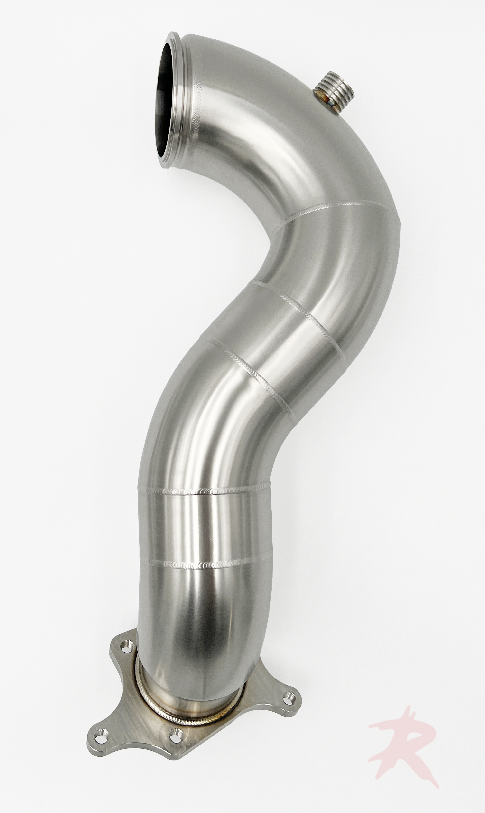 High-Flow 3.5" Stainless Steel Downpipe for FL5 with Garrett IWG Turbos